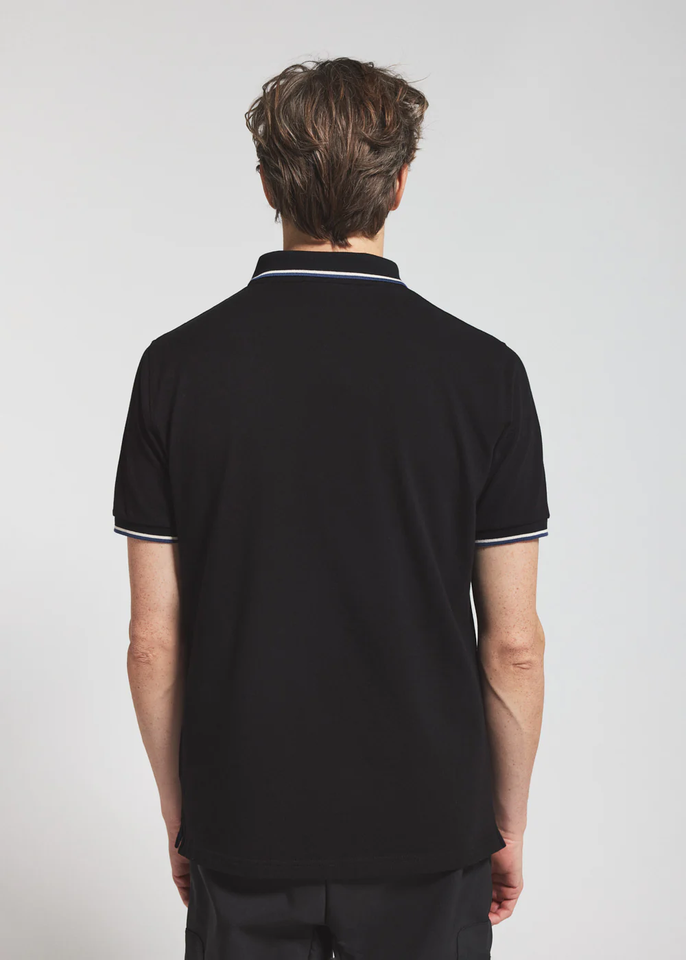 Polo homme en coton biologique Pyrenex Leyre noir - Image 3