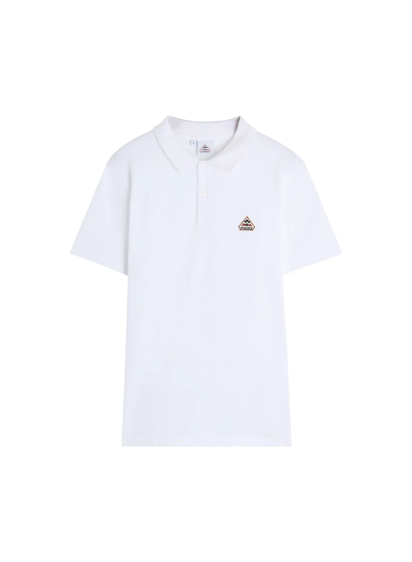 Polo homme en coton biologique Pyrenex Cobalt blanc - Image 7