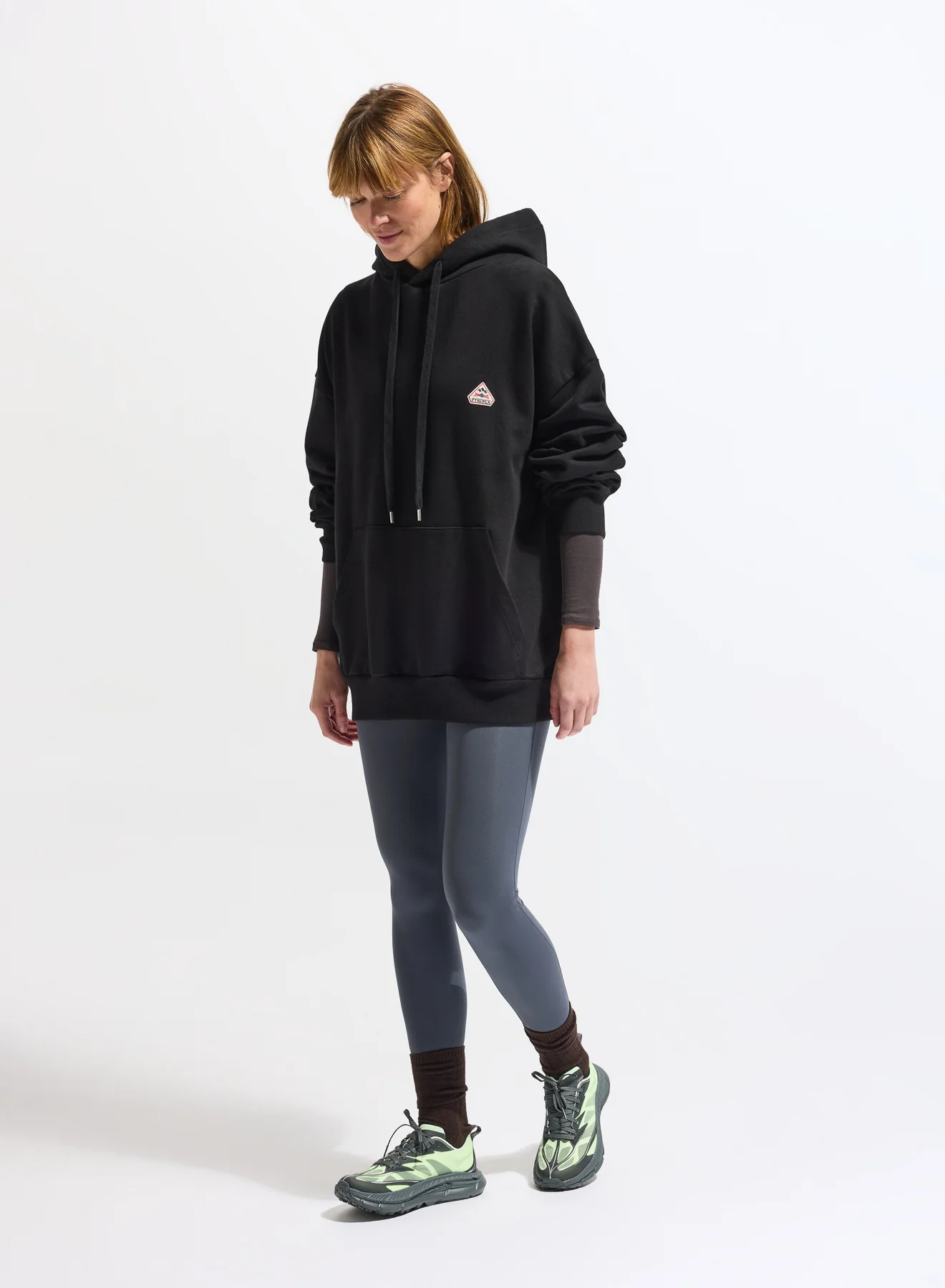 Sweat à capuche unisexe en coton bio Pyrenex Journey Black - Image 4