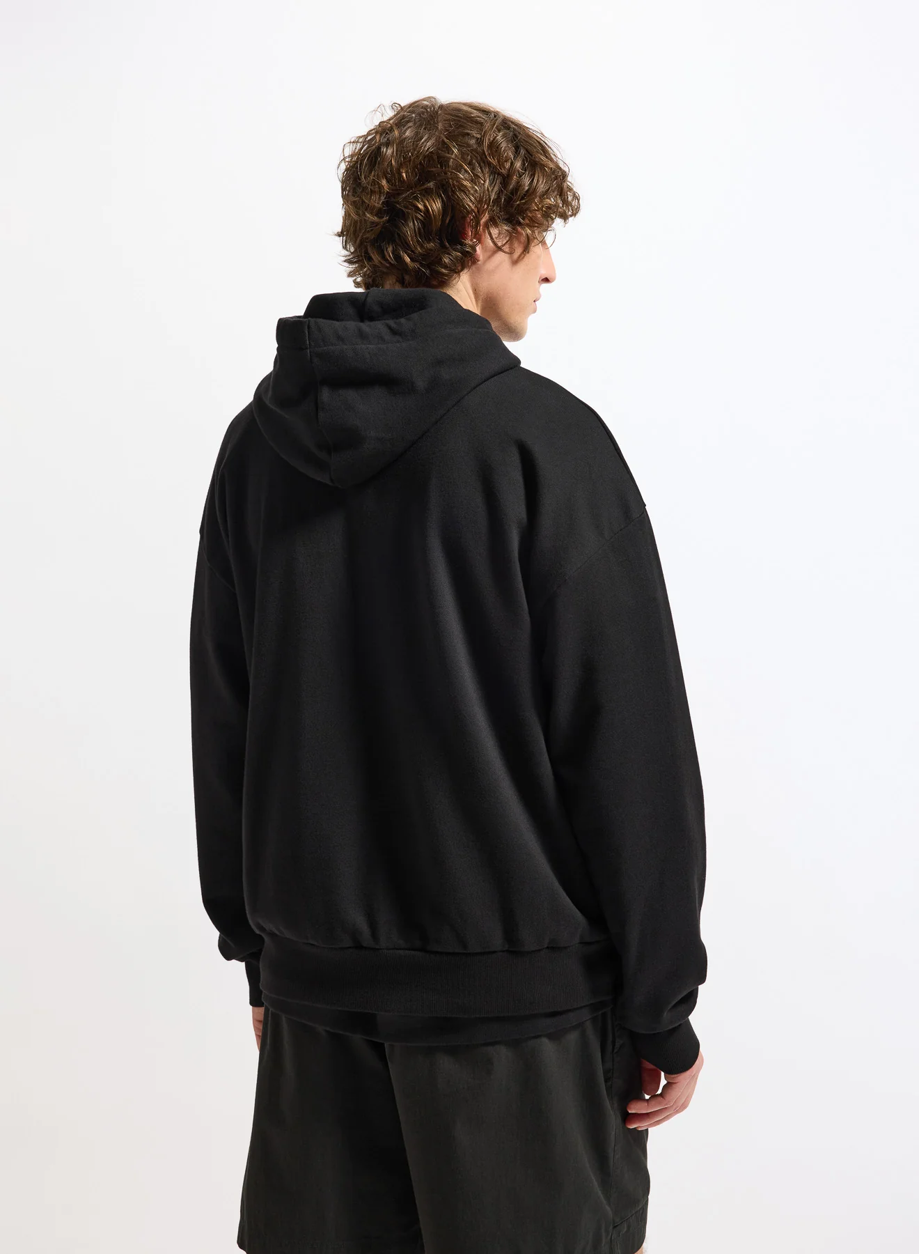 Sweat à capuche unisexe en coton bio Pyrenex Journey Black - Image 5