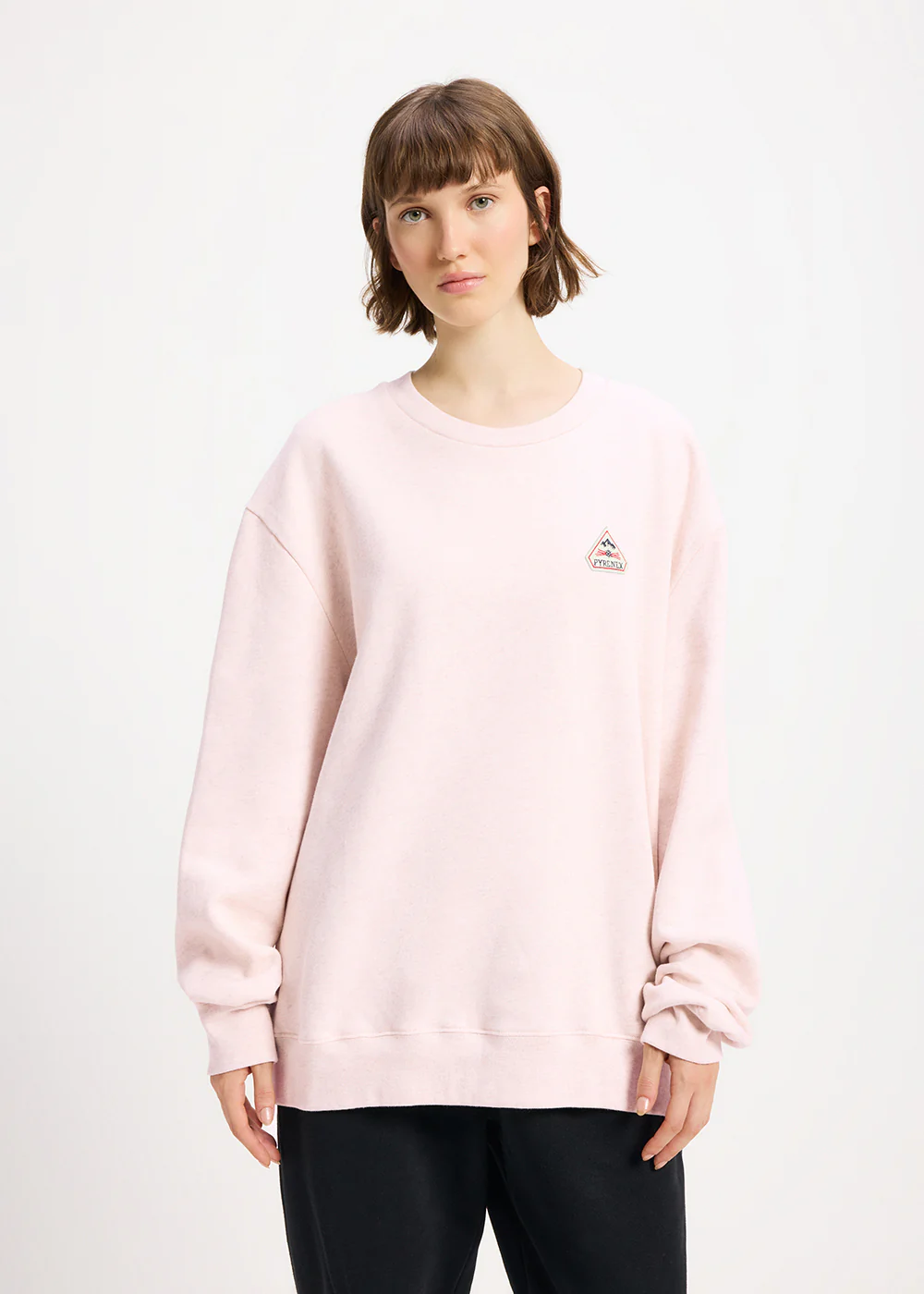 Sweatshirt en coton bio Pyrenex Escou rose poudré