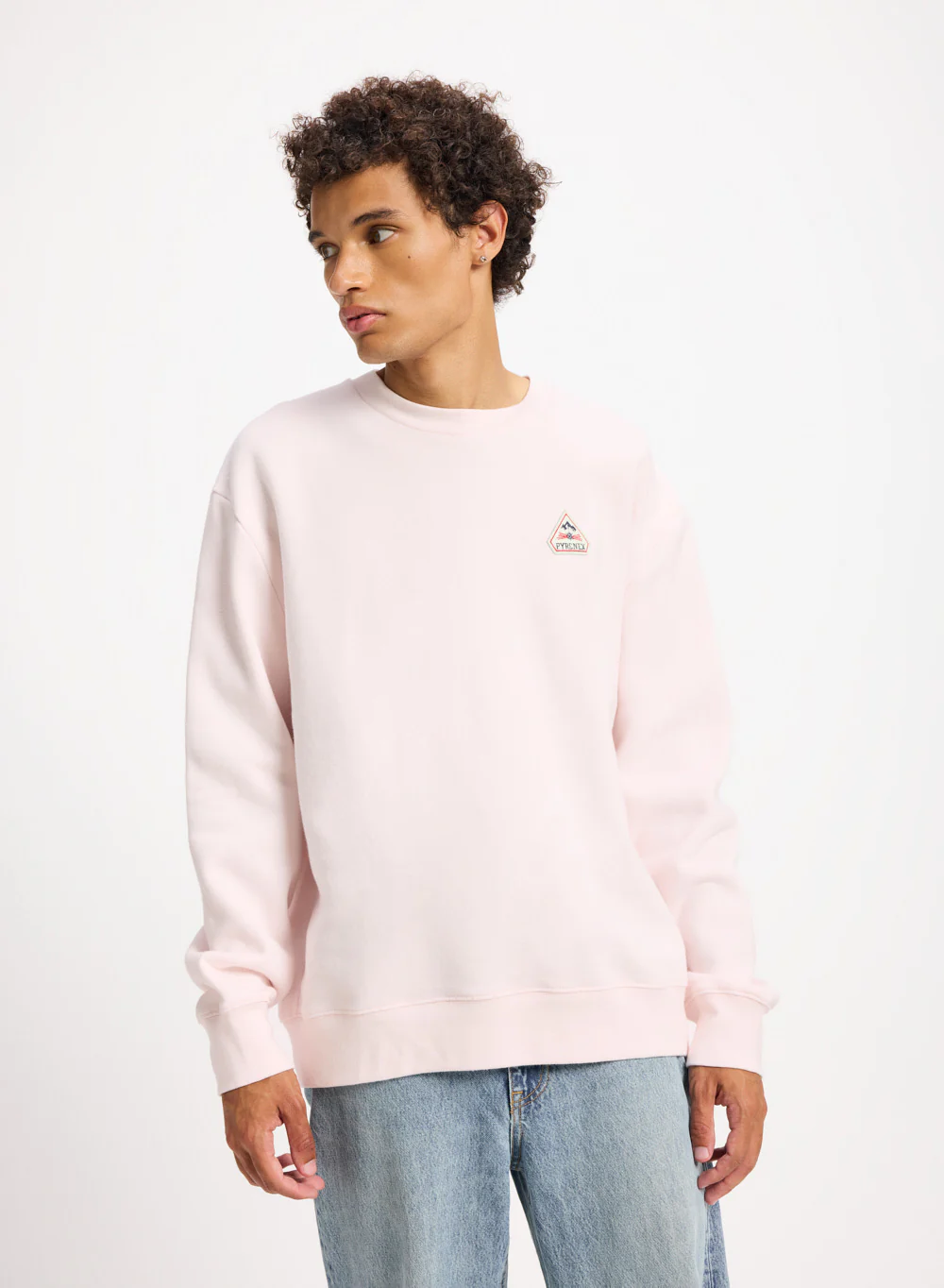 Sweatshirt en coton bio Pyrenex Escou rose poudré - Image 2