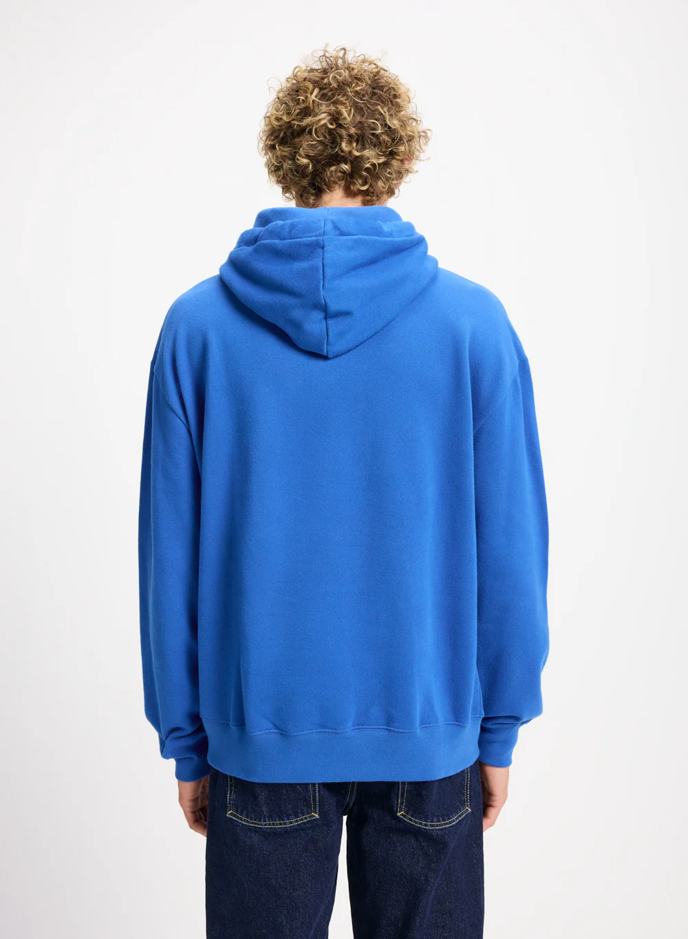 Sweat à capuche unisexe en coton bio Pyrenex Larcis bleu électrique - Image 3