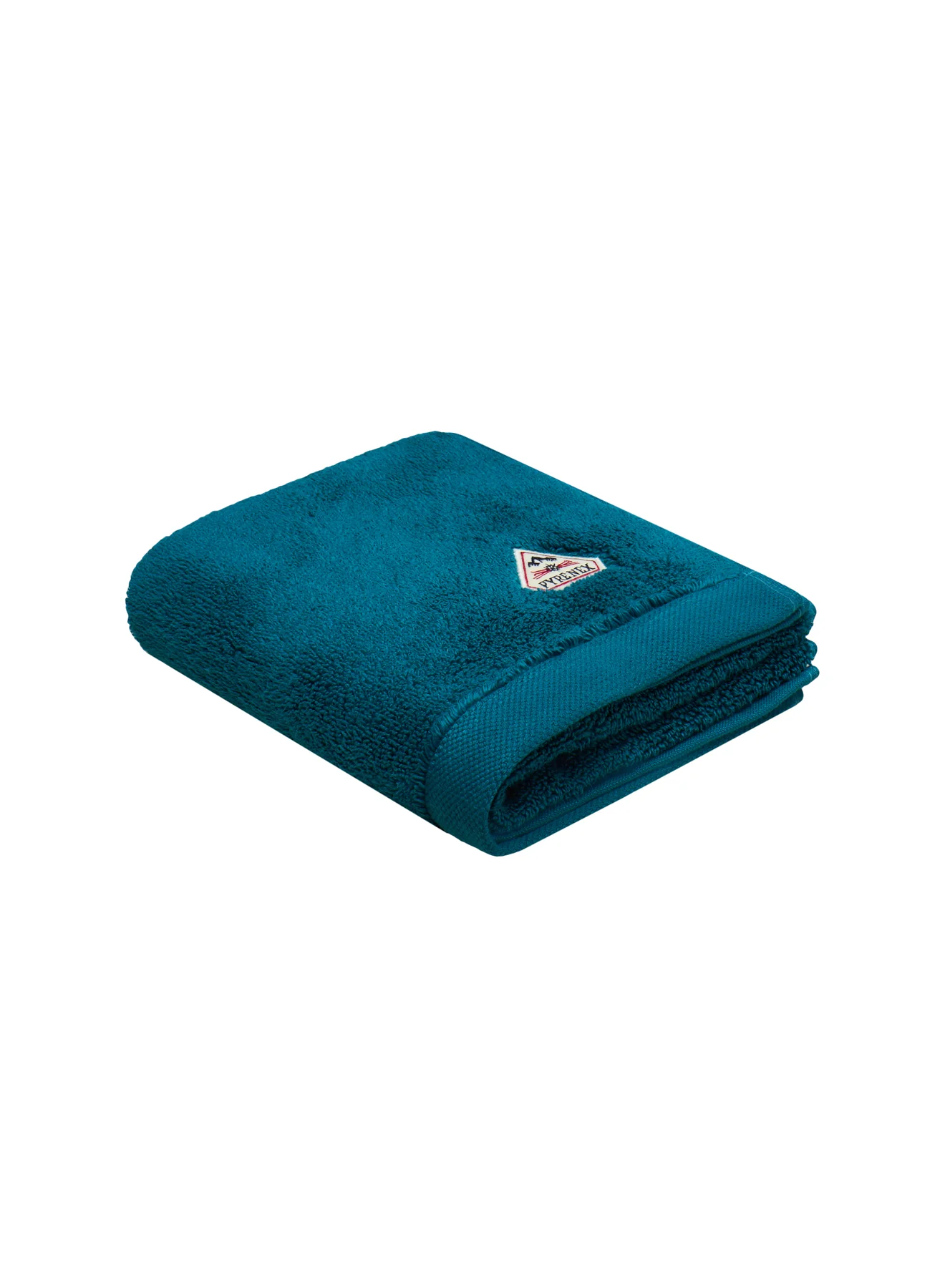 Serviette de toilette bleu paon Hana - Image 3