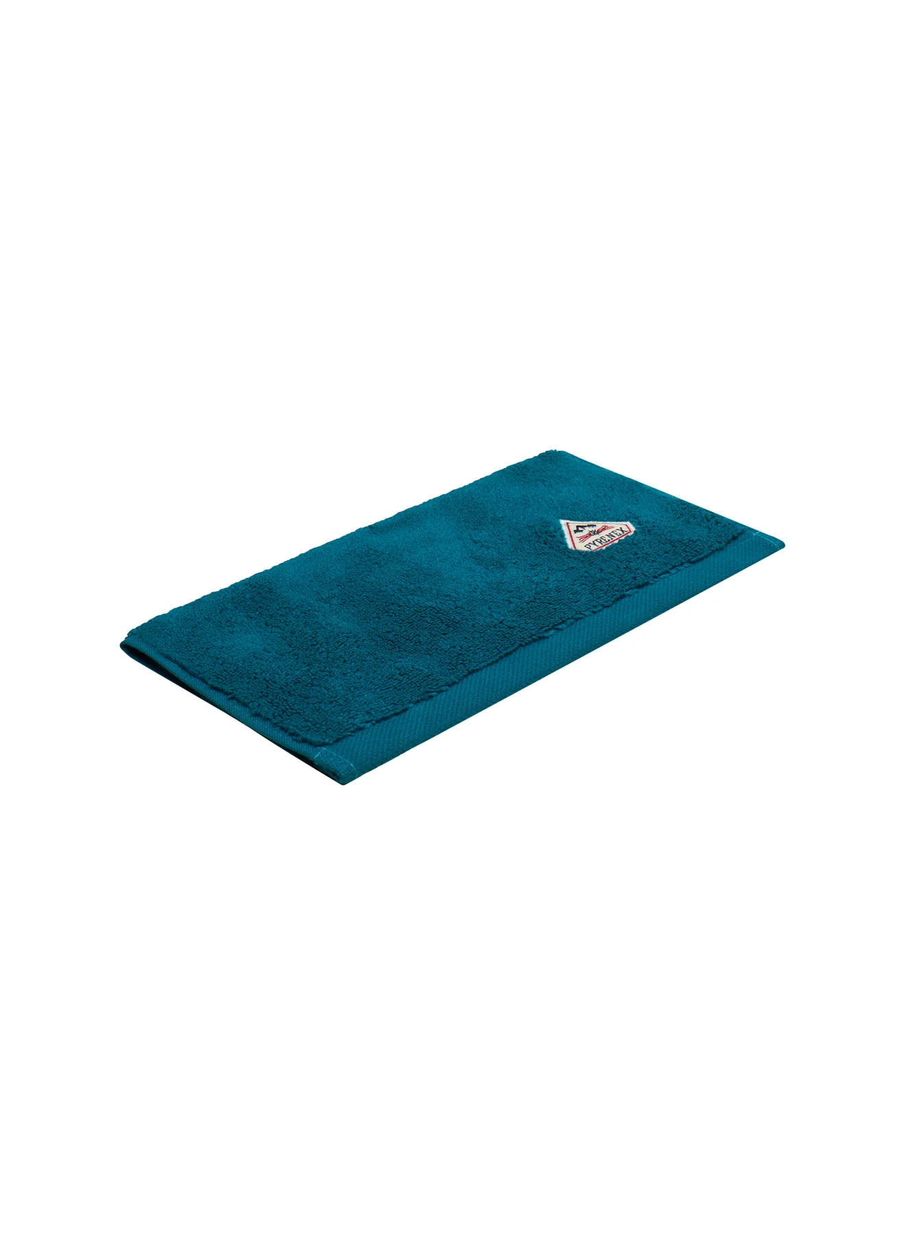 Serviette visage bleu paon Hana