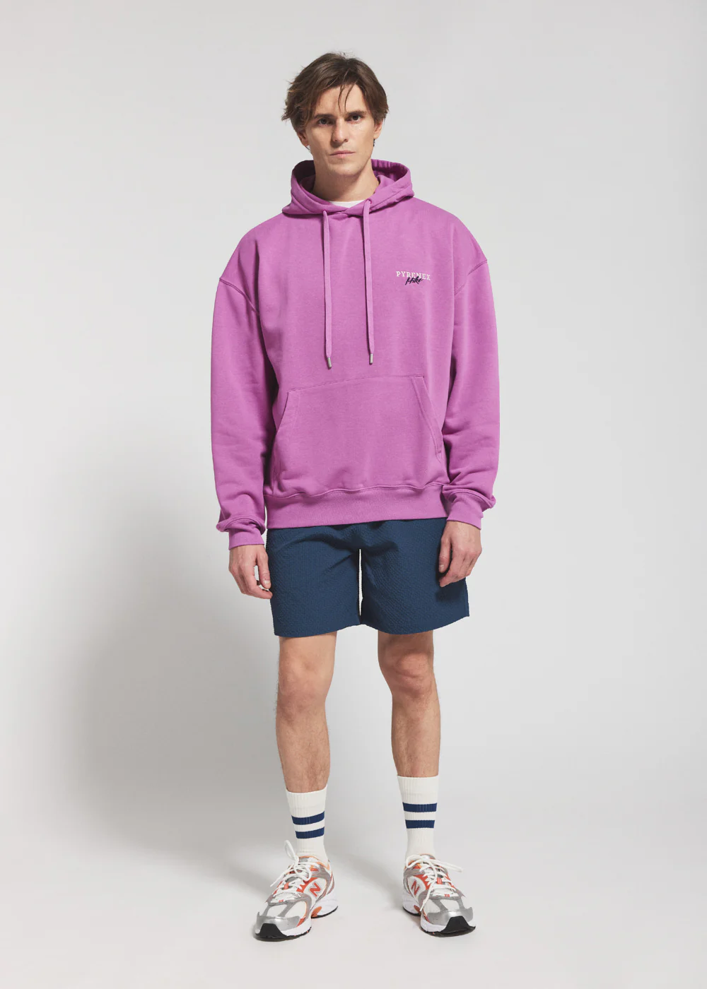 Short homme en tissu léger Horzain bleu