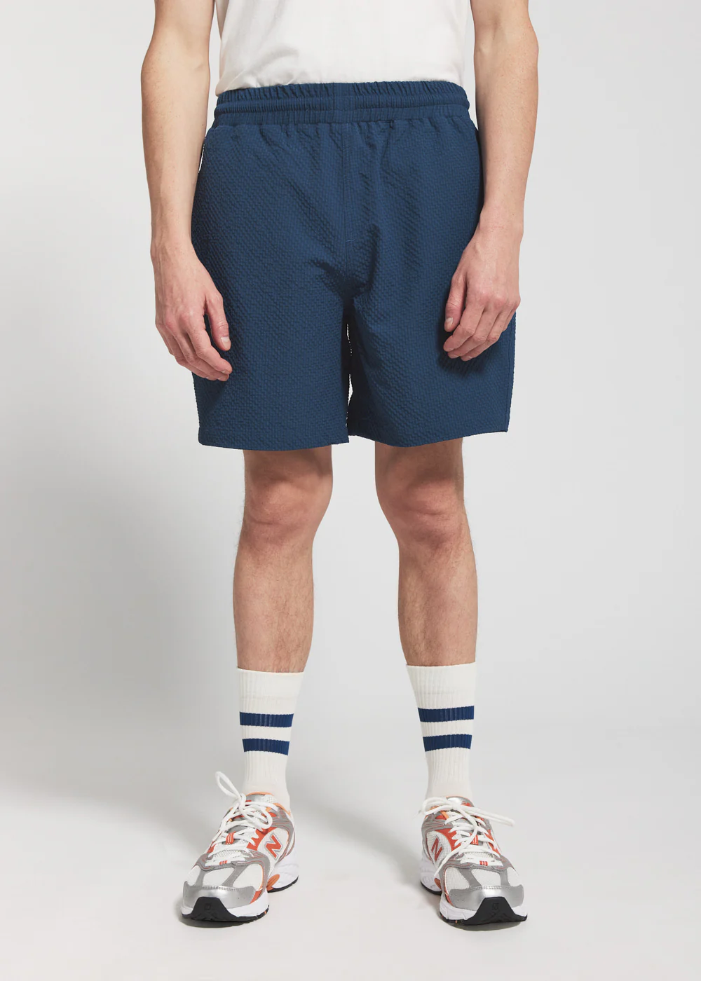 Short homme en tissu léger Horzain bleu - Image 3