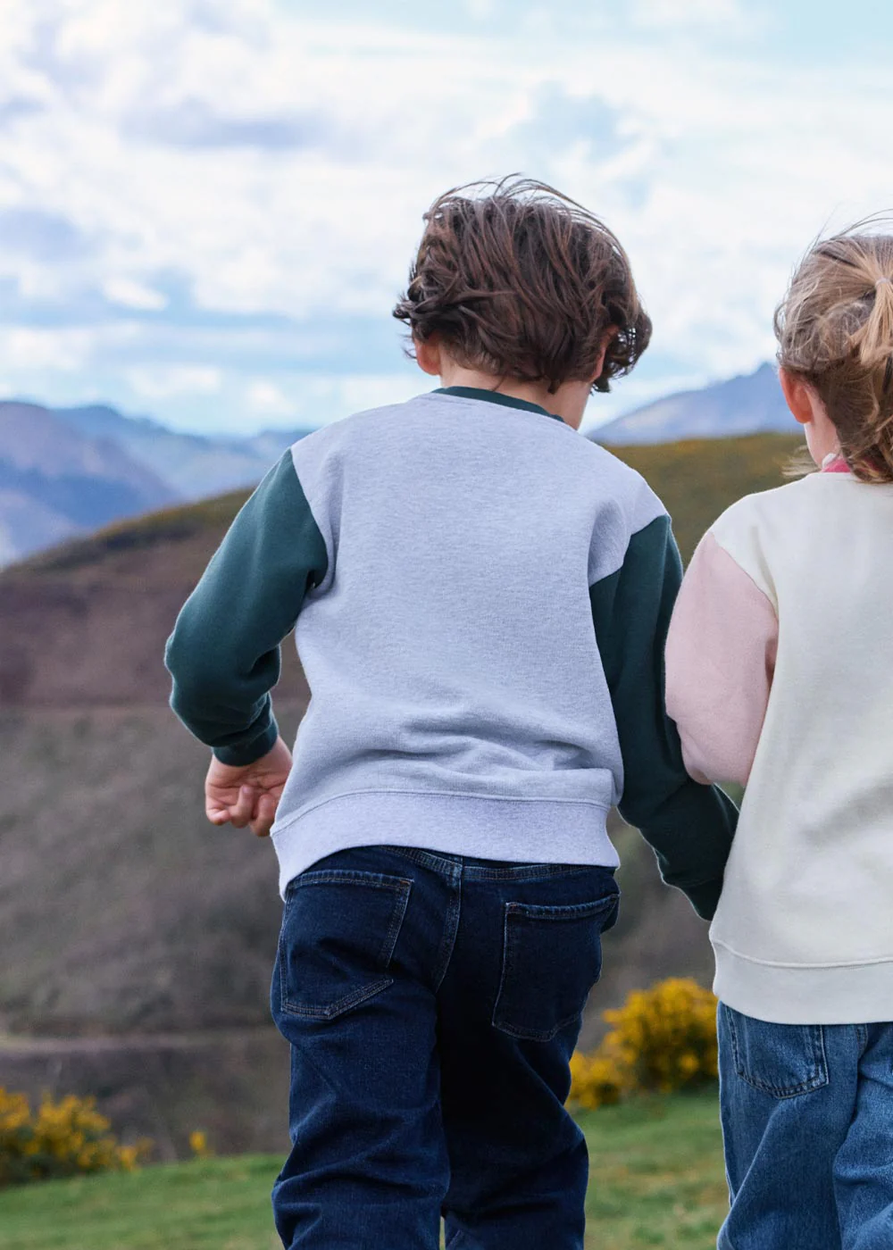Sweat Sandy en coton pour enfant Pyrenex x Bonton gris chine - Image 3