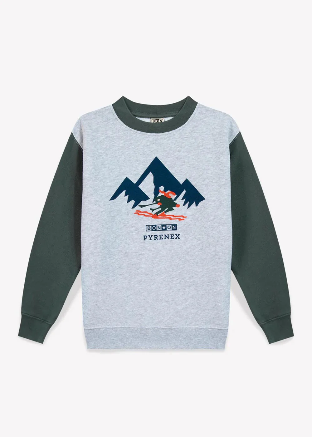 Sweat Sandy en coton pour enfant Pyrenex x Bonton gris chine - Image 4