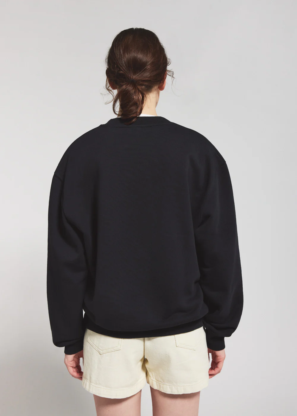 Sweatshirt unisexe en coton biologique Pyrenex Cliff noir - Image 5