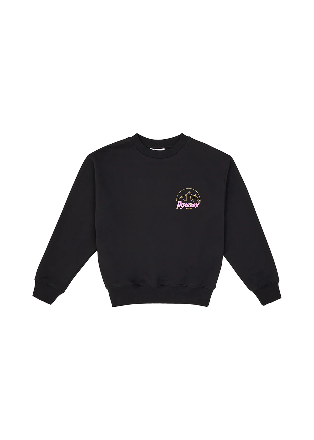 Sweatshirt unisexe en coton biologique Pyrenex Cliff noir - Image 6