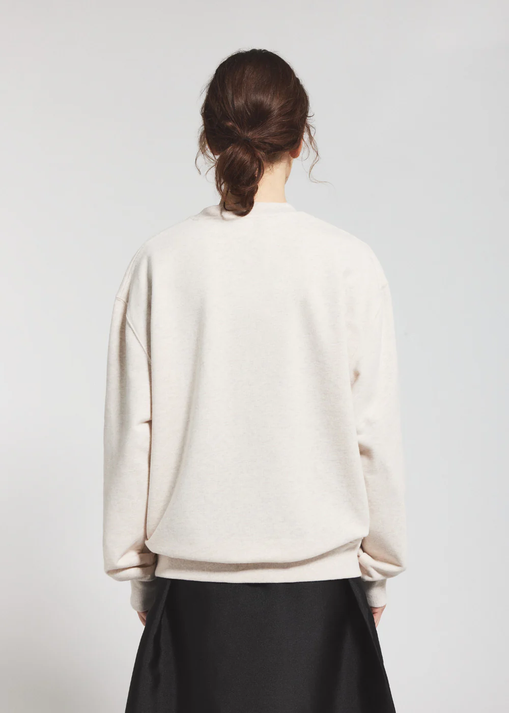 Sweatshirt unisexe en coton biologique Pyrenex Cliff crème - Image 5
