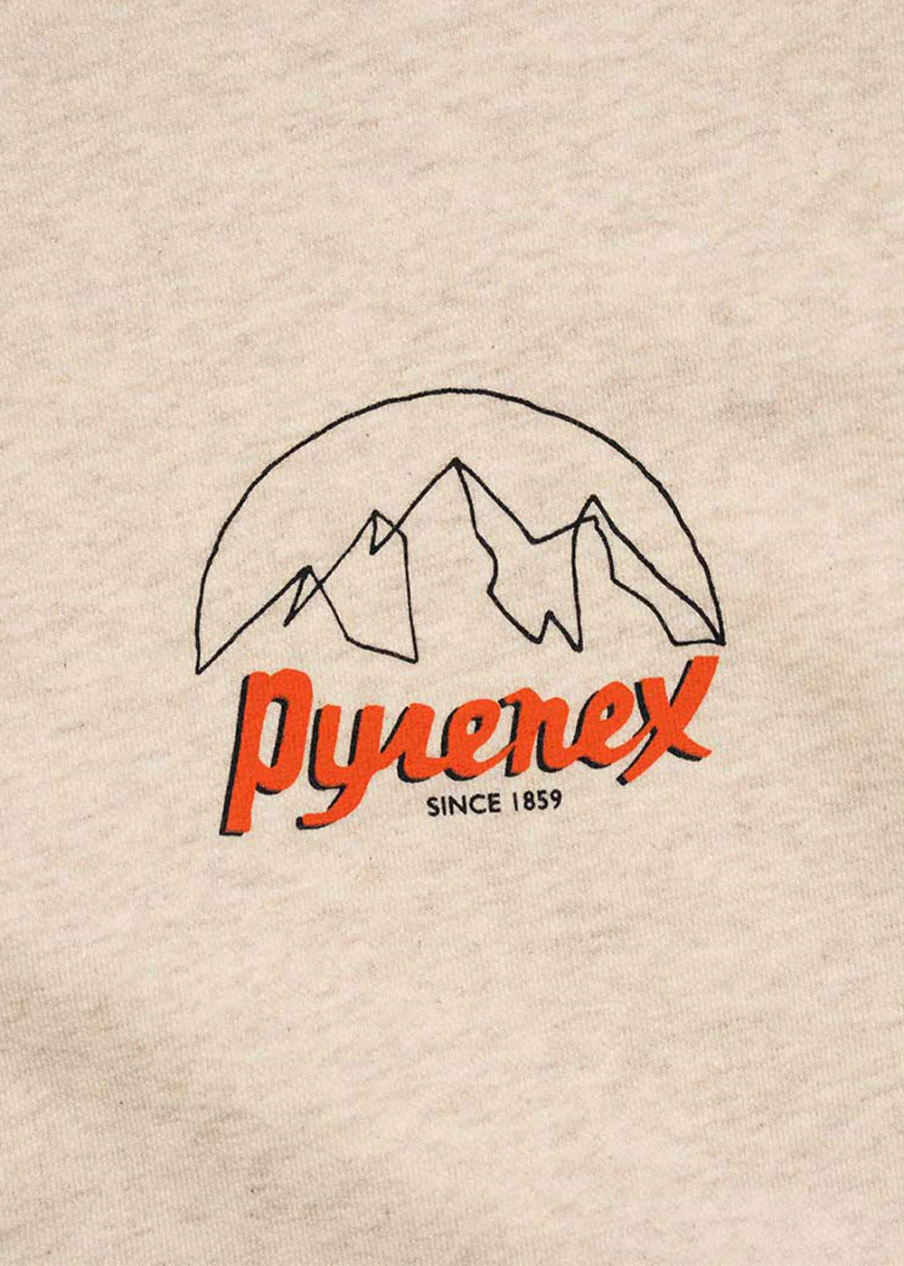 Sweatshirt unisexe en coton biologique Pyrenex Cliff crème - Image 7