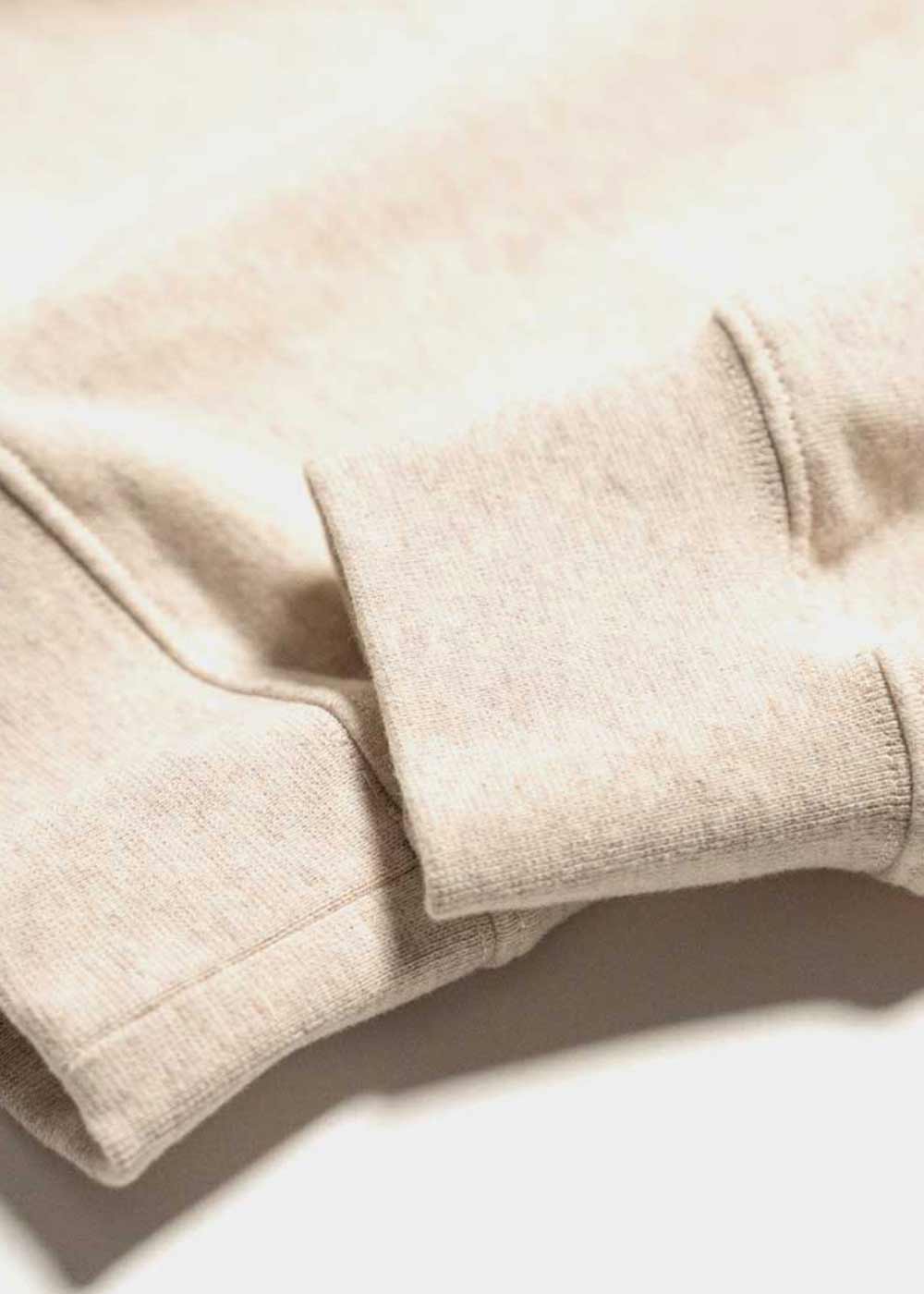 Sweatshirt unisexe en coton biologique Pyrenex Cliff crème - Image 8