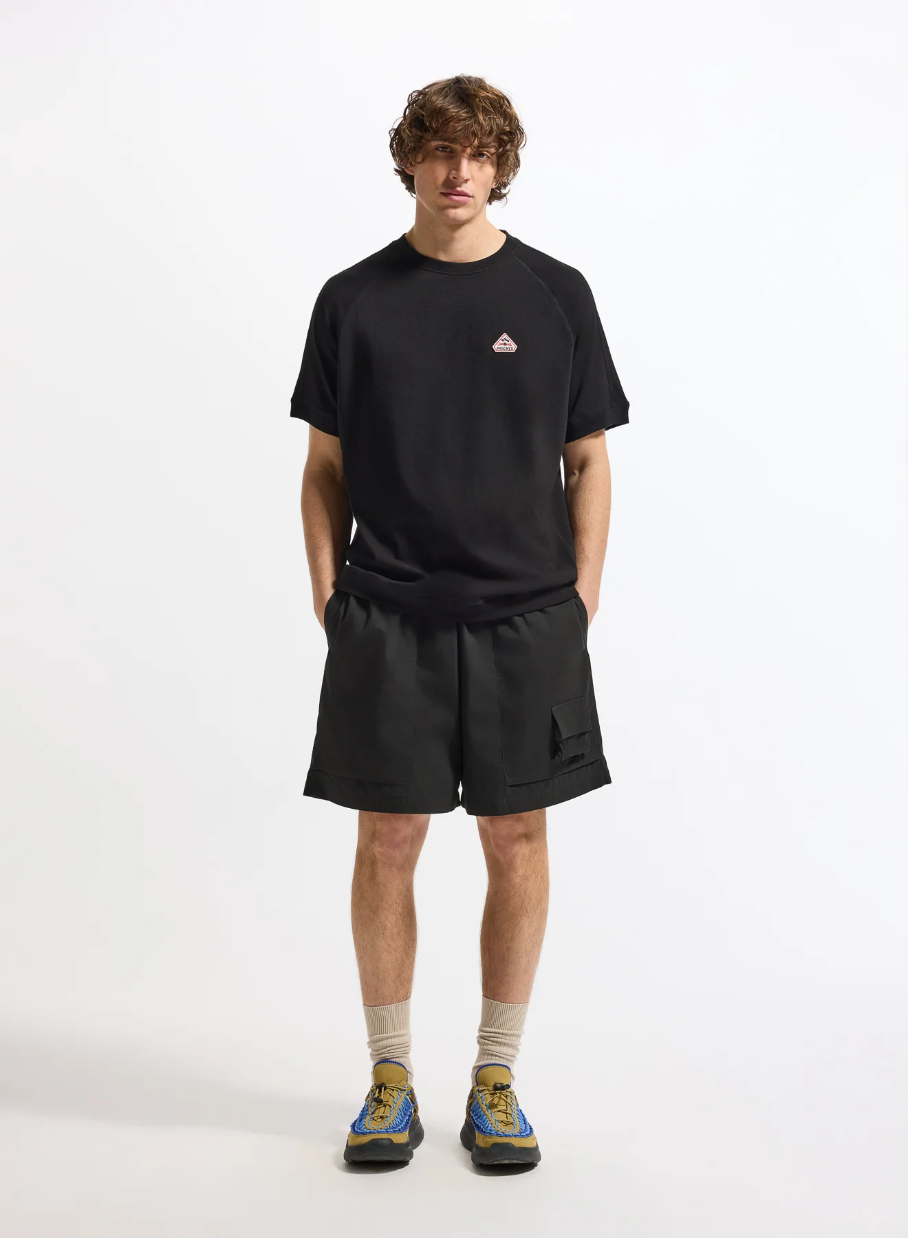 T-shirt épais en coton bio unisexe Pyrenex Peak noir - Image 2