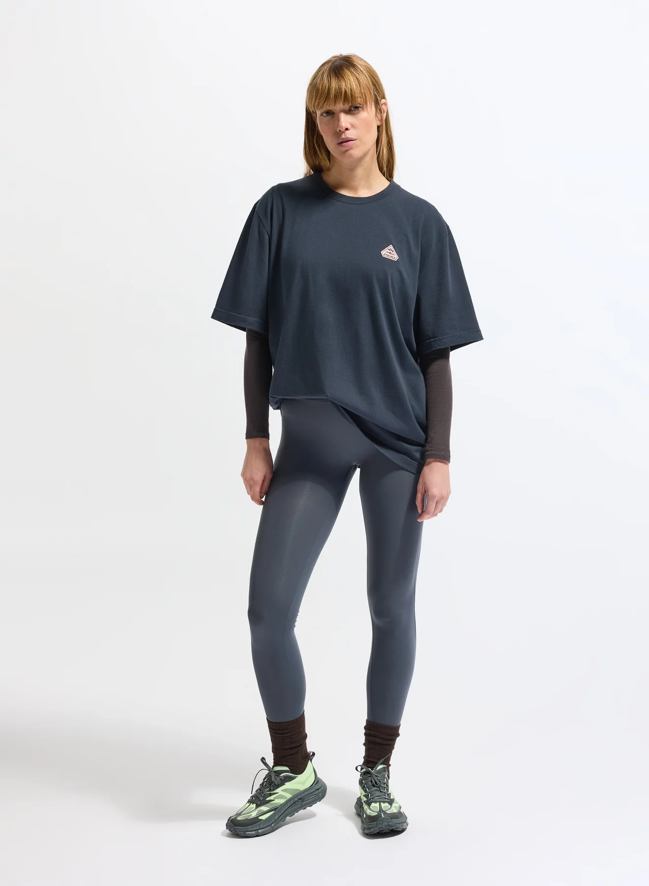 T-shirt unisexe en coton biologique Pyrenex Classic bleu marine - Image 4
