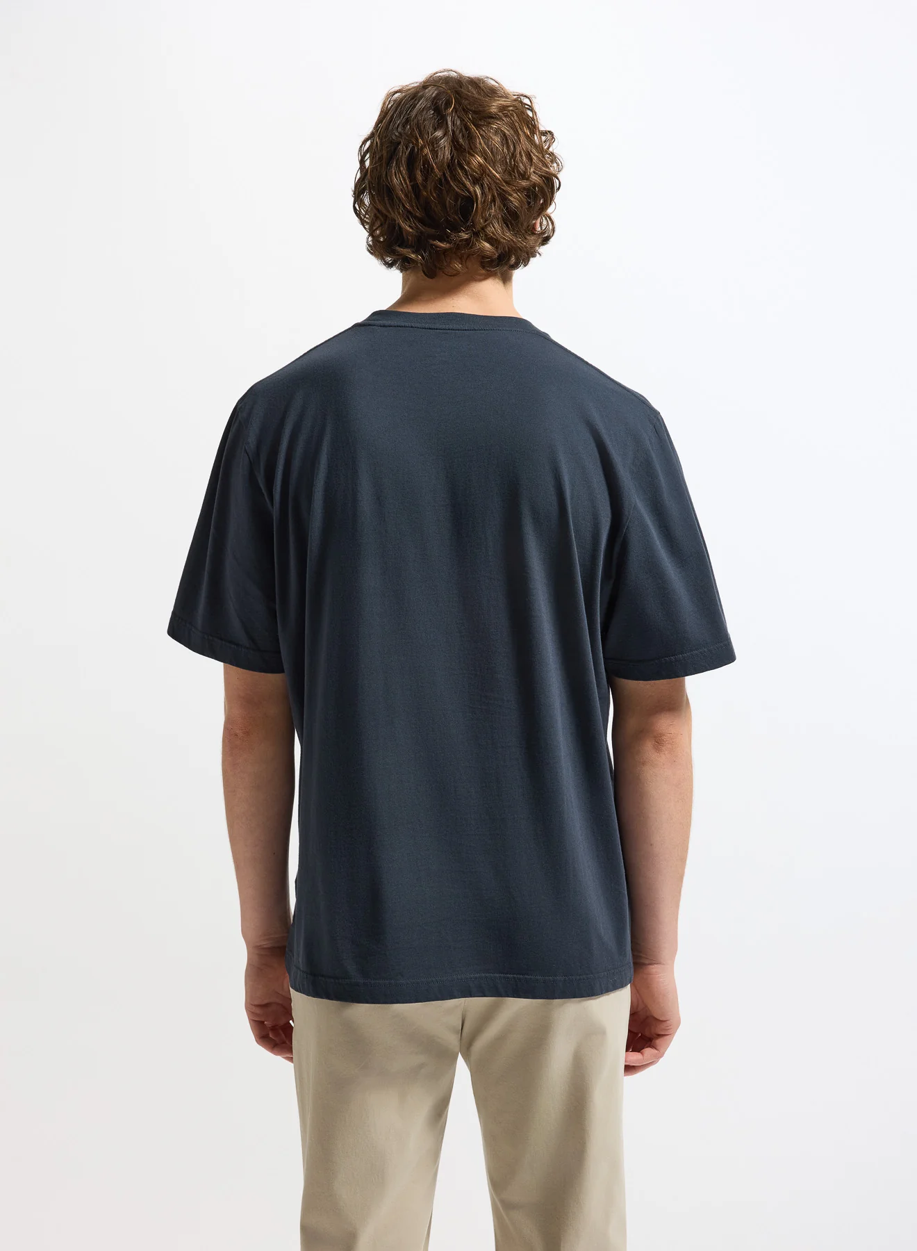 T-shirt unisexe en coton biologique Pyrenex Classic bleu marine - Image 5