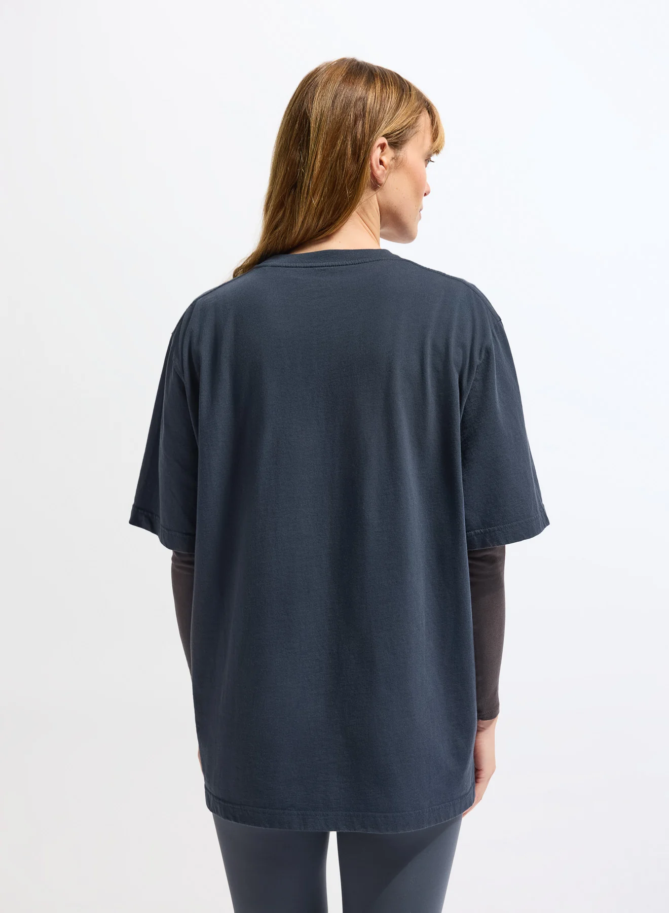 T-shirt unisexe en coton biologique Pyrenex Classic bleu marine - Image 6