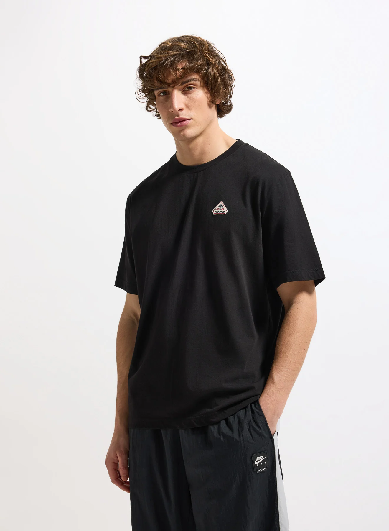 T-shirt unisexe en coton biologique Pyrenex Classic noir - Image 2