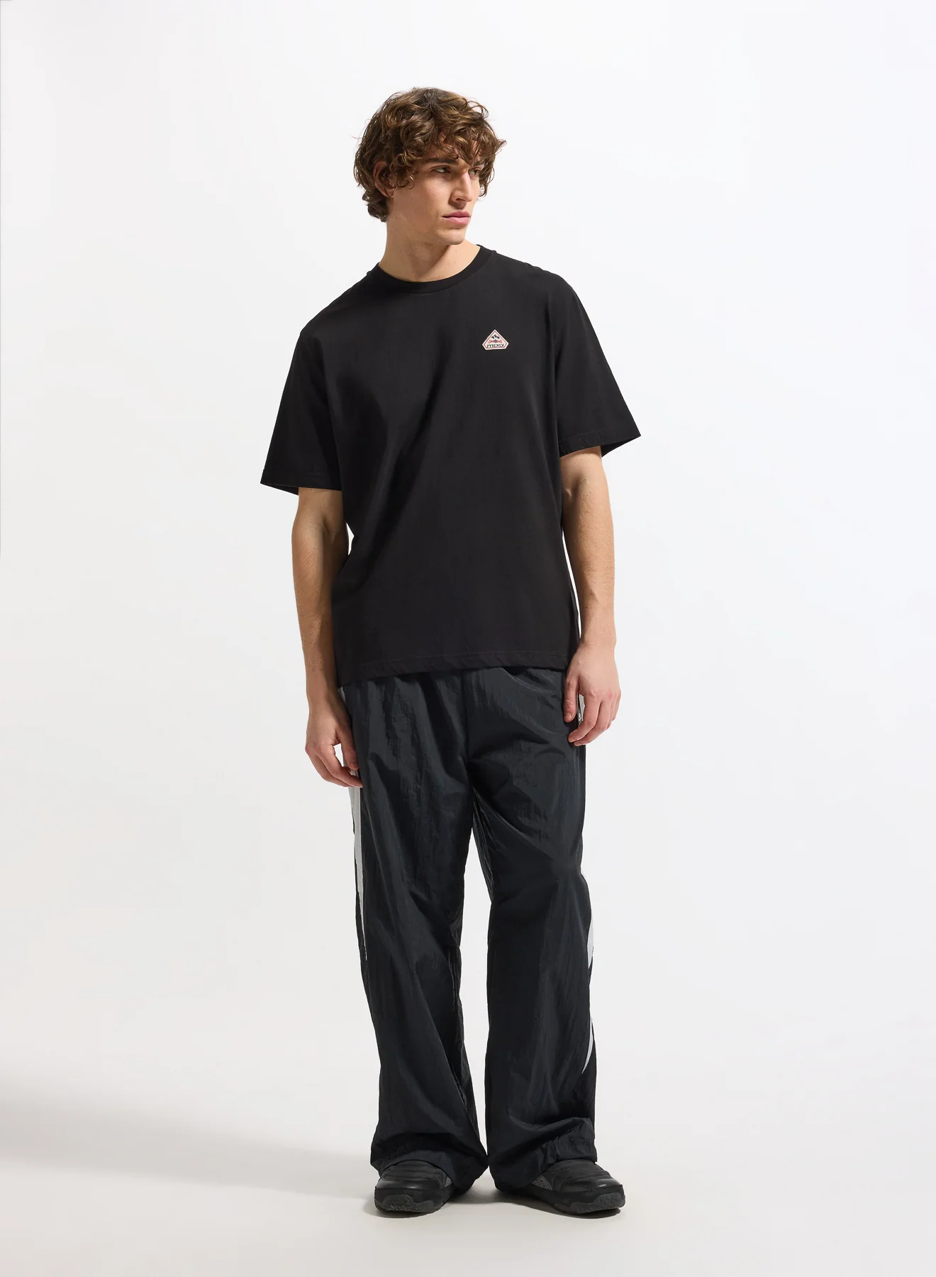 T-shirt unisexe en coton biologique Pyrenex Classic noir - Image 4