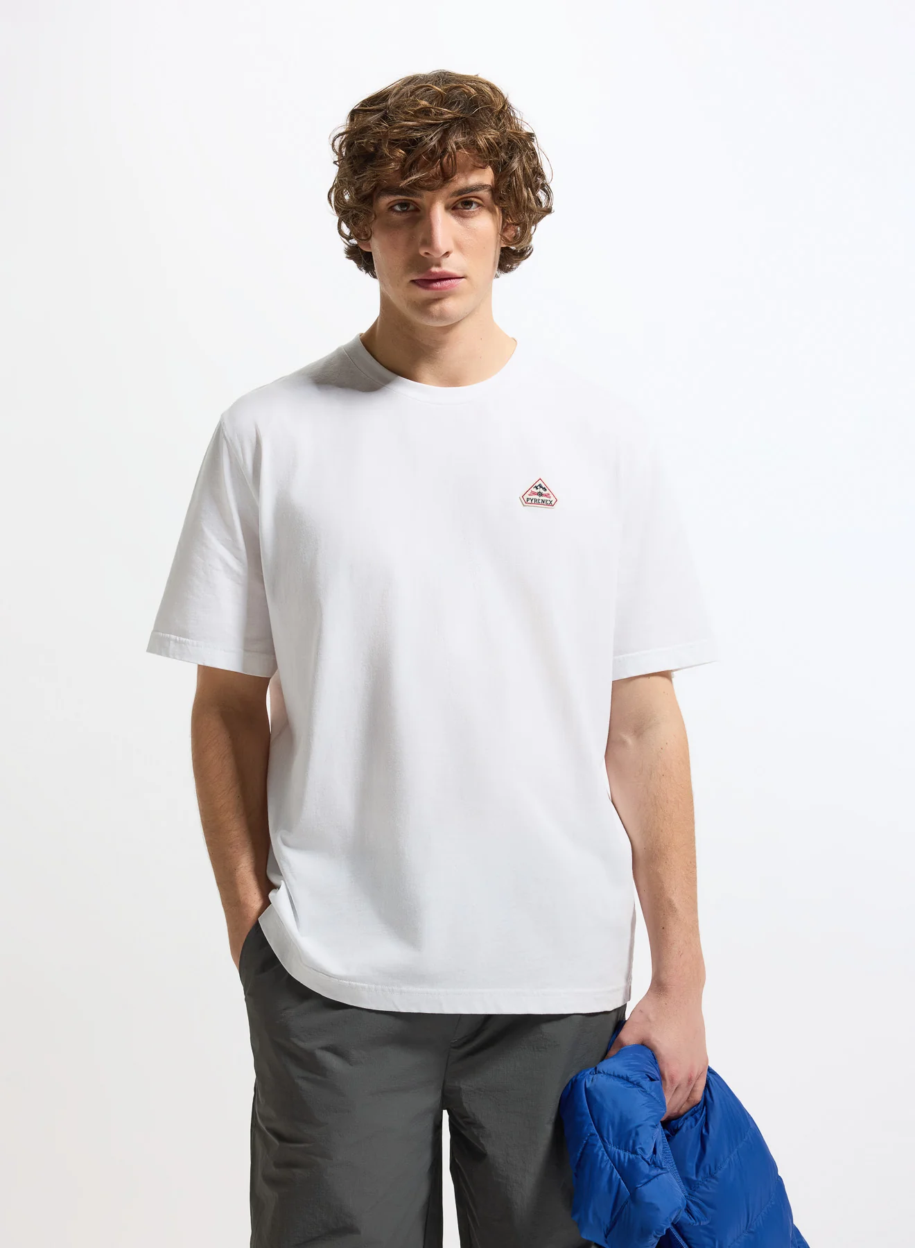 T-shirt unisexe en coton biologique Pyrenex Classic blanc