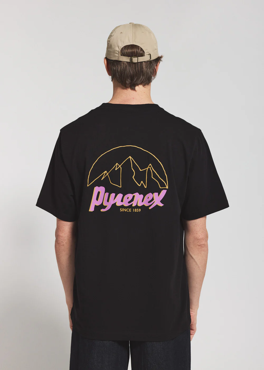 T-shirt unisexe en coton biologique Pyrenex Hill noir - Image 4