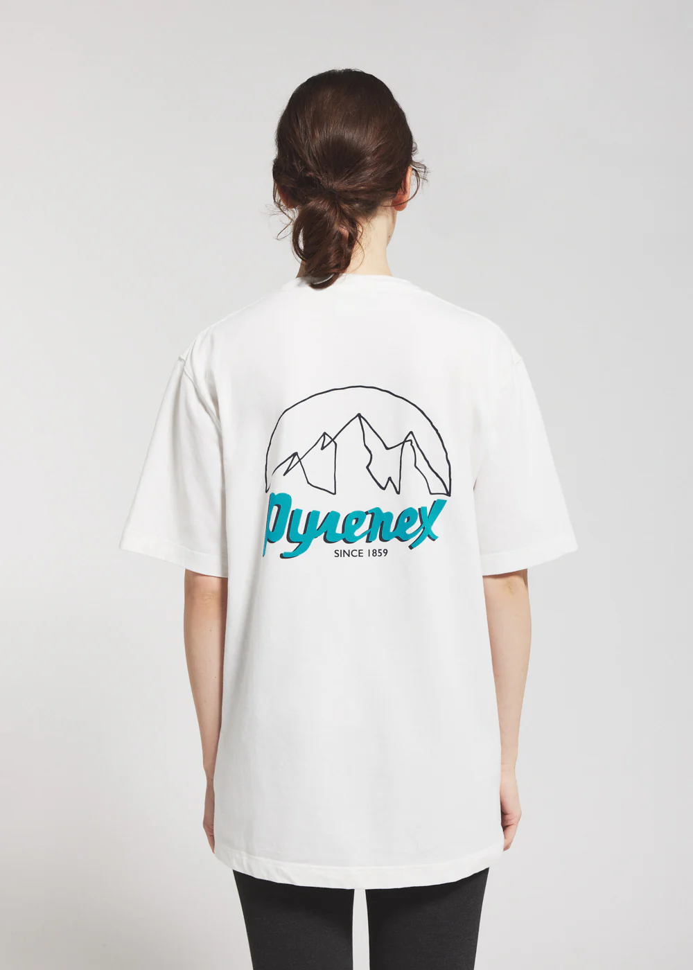 T-shirt unisexe en coton biologique Pyrenex Hill blanc - Image 3