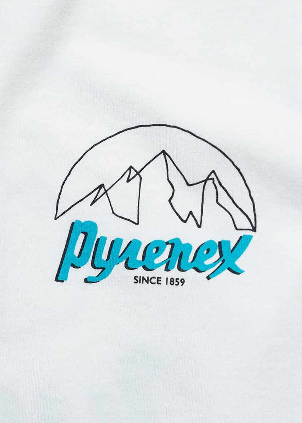 T-shirt unisexe en coton biologique Pyrenex Hill blanc - Image 6