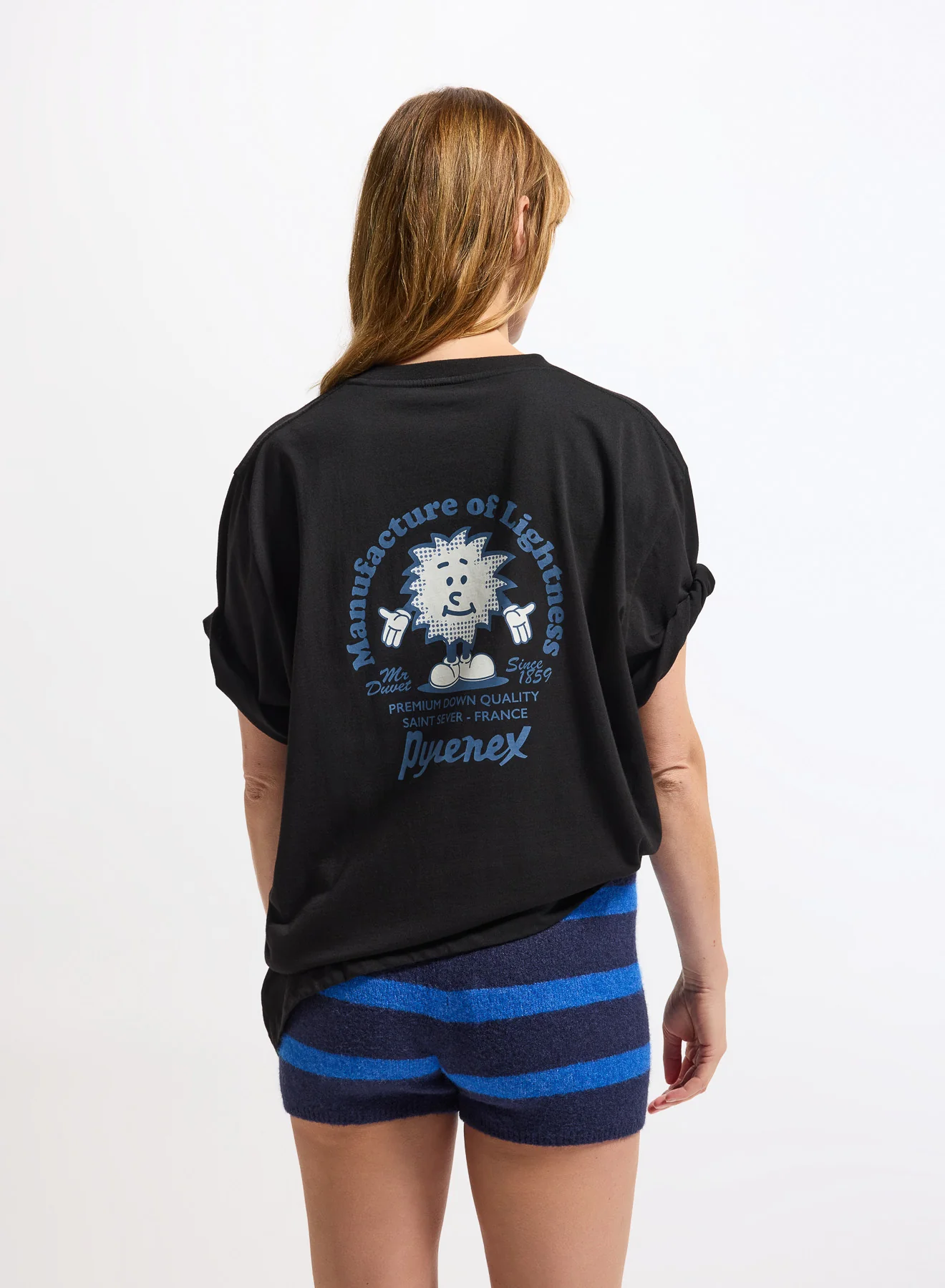 T-shirt unisexe en coton biologique Pyrenex Mfg Tee noir - Image 5