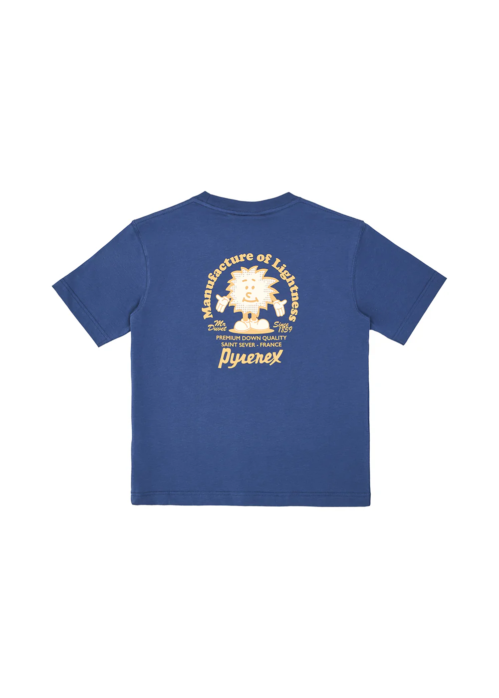 T-shirt unisexe en coton biologique Pyrenex Mfg Tee bleu - Image 4