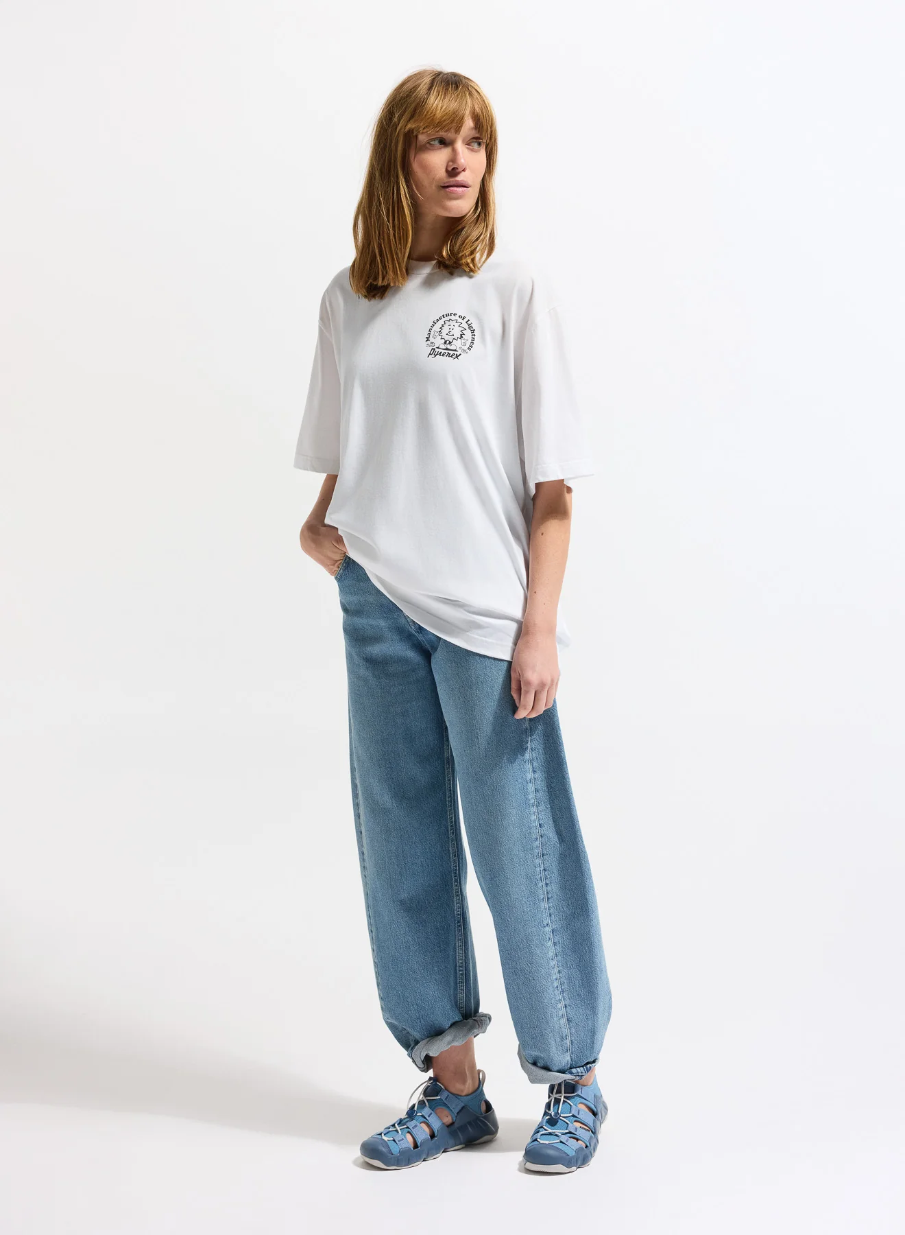 T-shirt unisexe en coton biologique Pyrenex Mfg Tee blanc - Image 4
