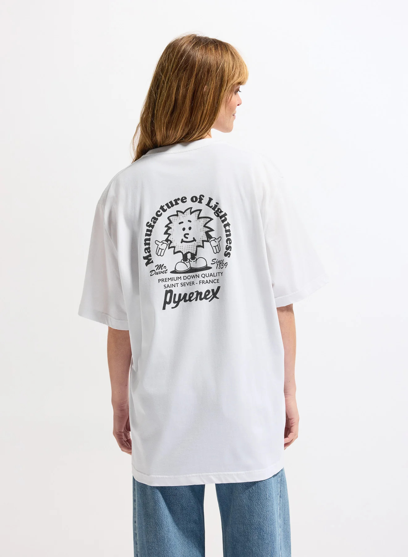 T-shirt unisexe en coton biologique Pyrenex Mfg Tee blanc - Image 6