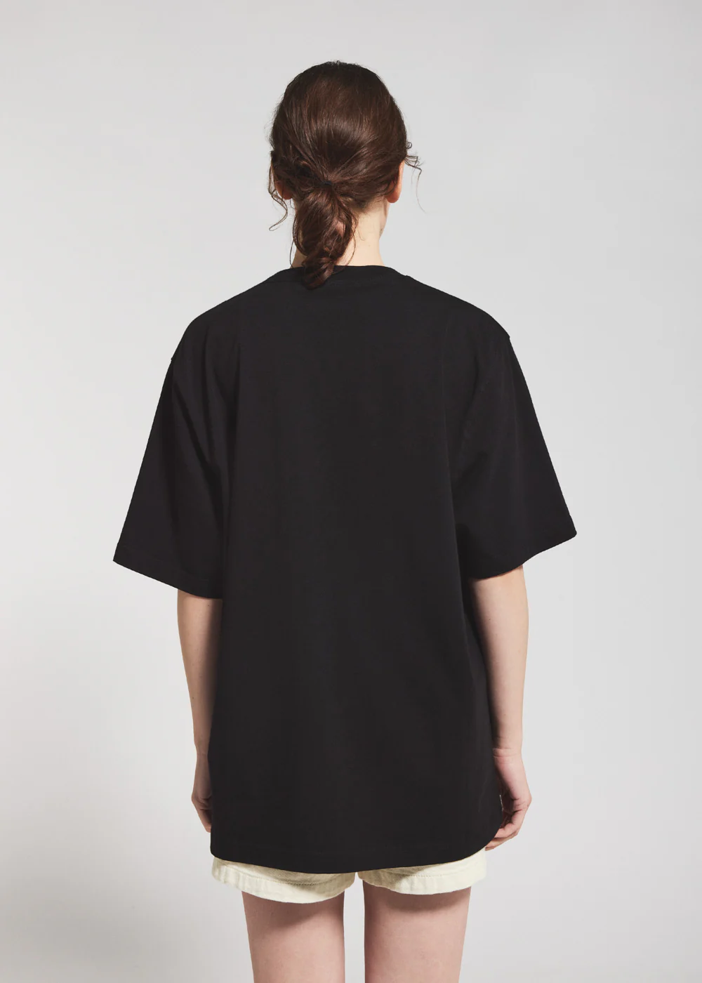 T-shirt unisexe col rond en coton biologique Pyrenex Pike noir - Image 3