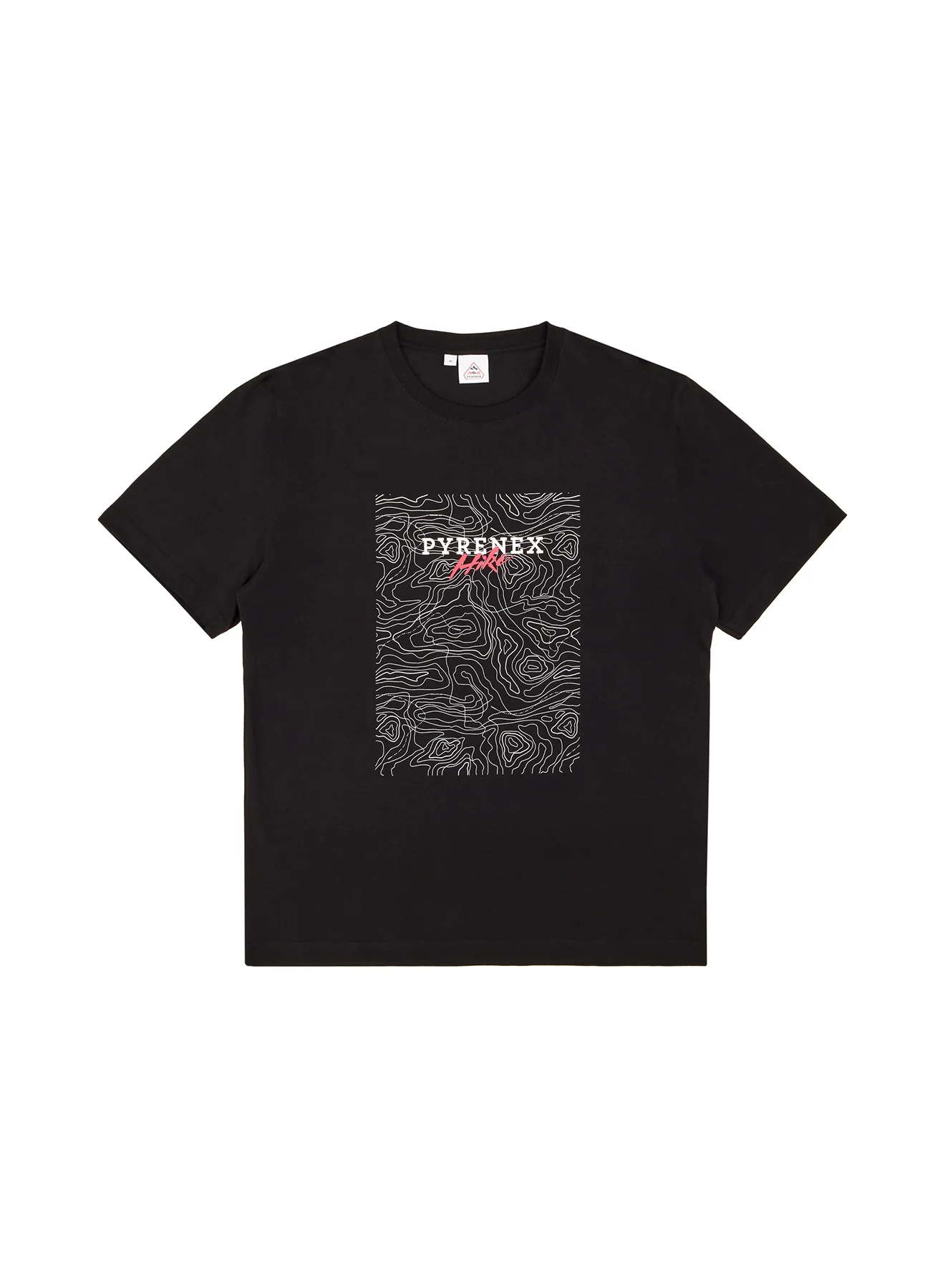 T-shirt unisexe col rond en coton biologique Pyrenex Pike noir - Image 5