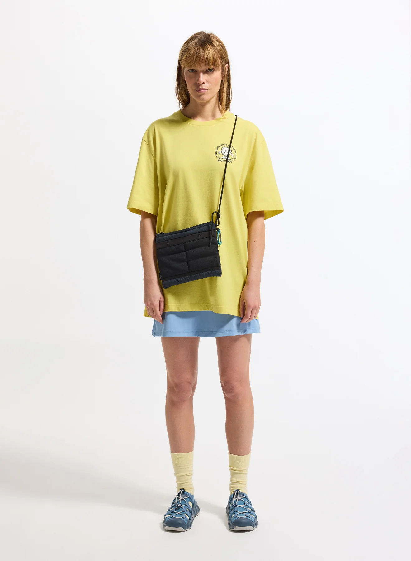 T-shirt unisexe en coton biologique Pyrenex Mfg Tee jaune - Image 3