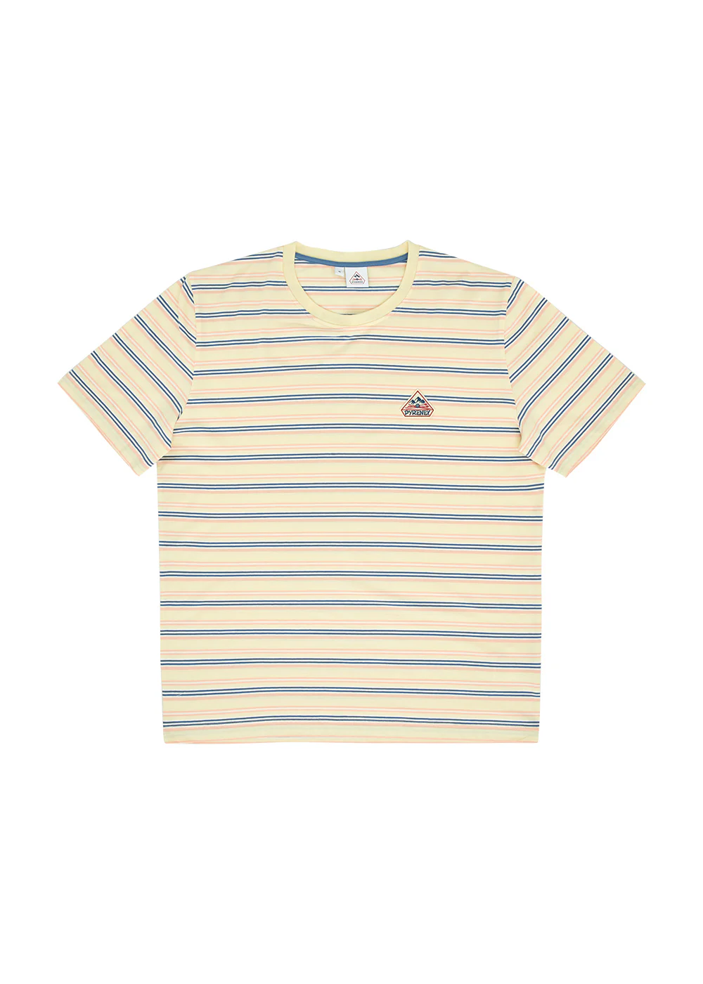 T-shirt unisexe à rayures en coton biologique Pyrenex Horizon Anise flower - Image 8