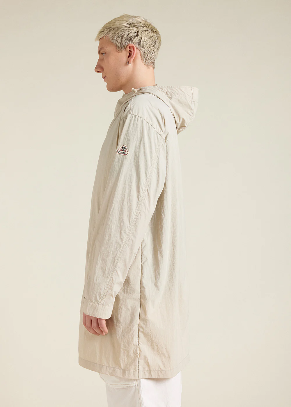 Coupe-vent long à capuche unisexe Torrent Oyster gray - Image 7