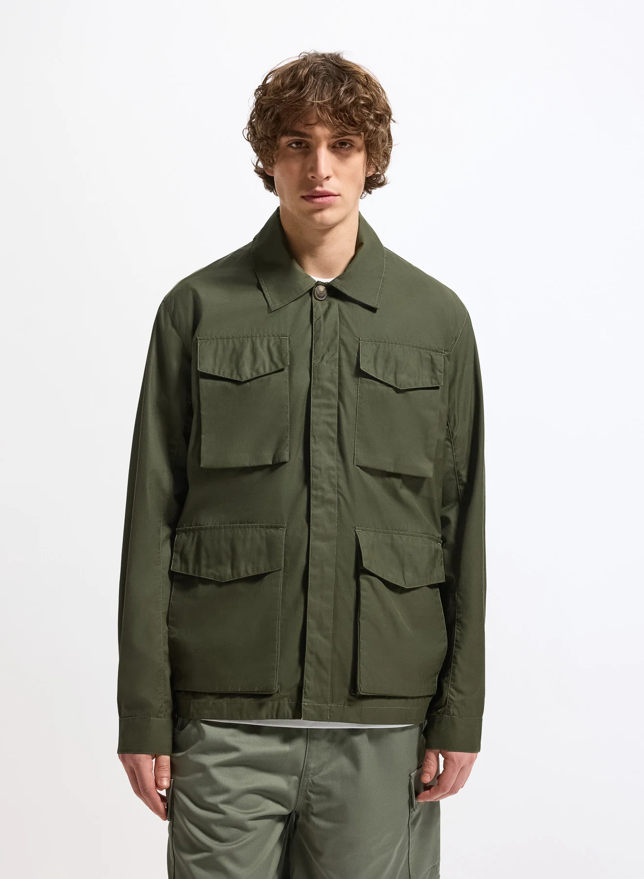 Veste légère homme Pyrenex Field kaki foncé