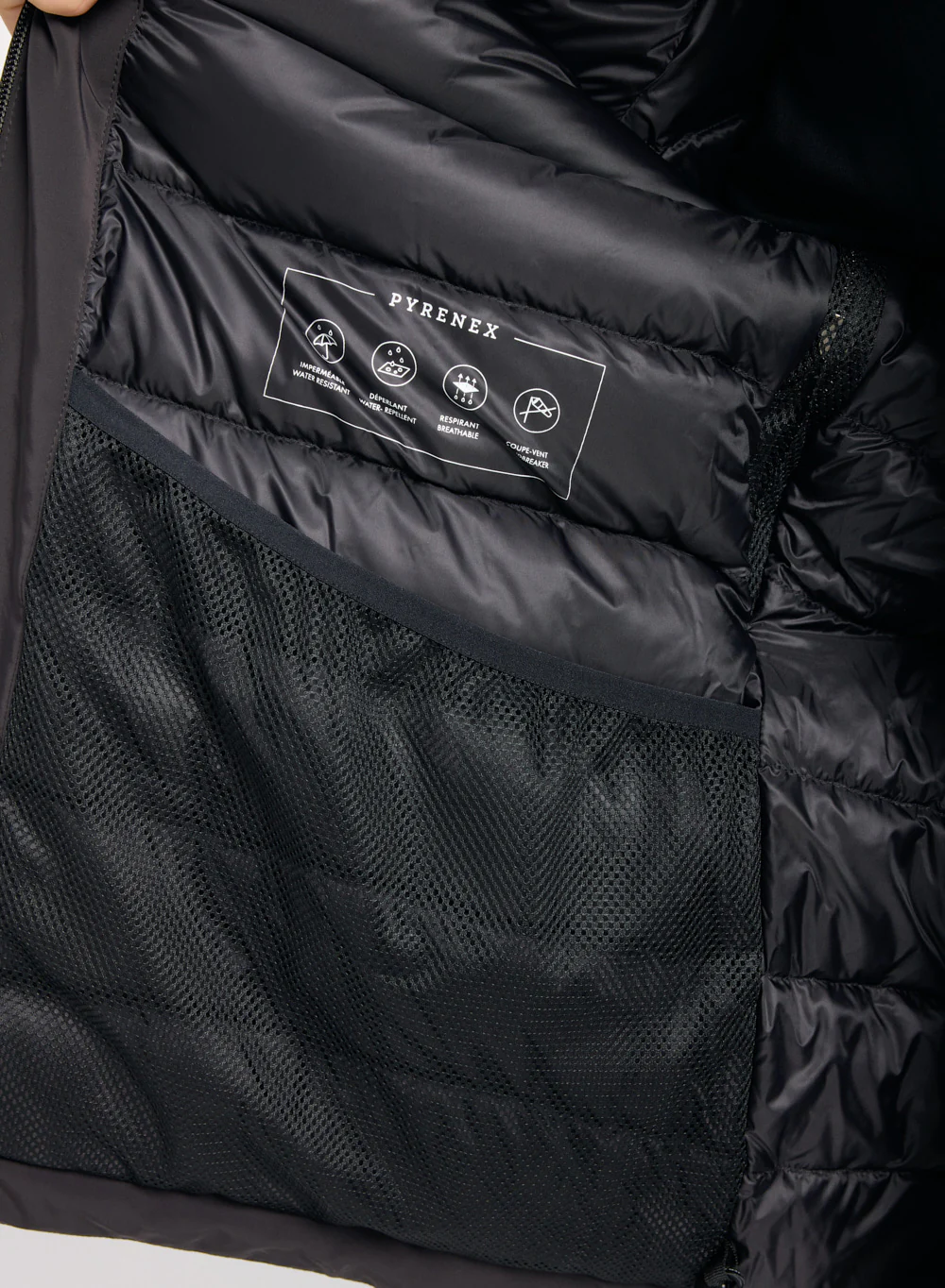 Veste parka imperméable homme Pyrenex Gravity 2 en duvet naturel noire - Image 9
